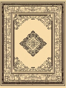 复古花纹地毯图案设计