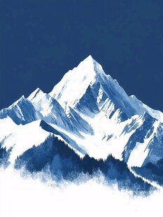 巍峨雪山壮丽景致