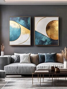 现代简约风客厅艺术挂画