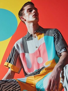 时尚男士多彩服饰造型