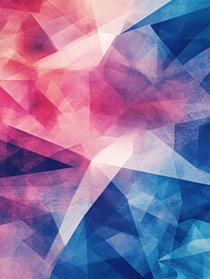 多彩几何抽象艺术背景图