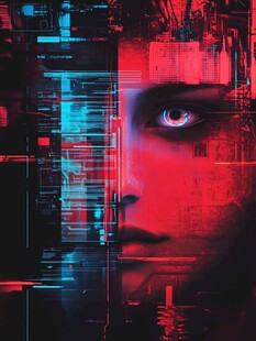 赛博女性 科技与面容的融合