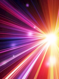 炫彩光线爆发背景图