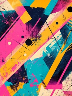 抽象多彩几何图案背景