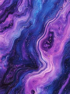 梦幻紫蓝流体艺术纹理