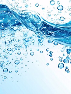 灵动水波与晶莹气泡