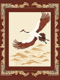 中式飞鹤图 尽显东方神韵