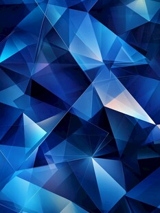 蓝色几何多边形炫酷背景