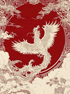 凤凰祥瑞中式传统图案