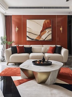 现代轻奢风客厅优雅一角