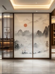 中式山水屏风 雅致空间美学