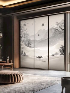 中式山水意境移门设计