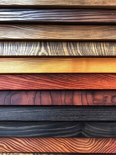 多彩木纹板材展示