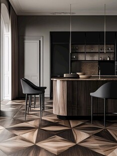 现代简约风的时尚厨房空间