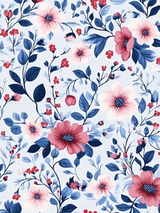 花卉图案 清新唯美花饰