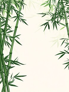 翠绿修竹背景图