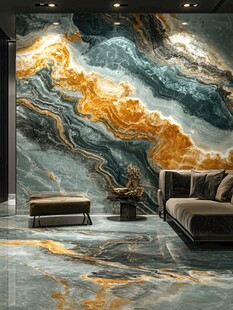 奢华大理石纹理客厅背景墙