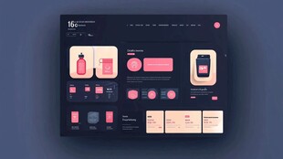 粉色系UI界面设计展示