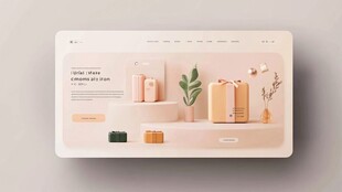 简约风电商产品展示界面