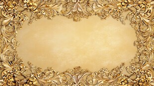 金色华丽边框背景图