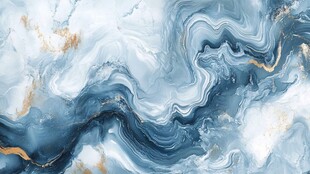 蓝金大理石纹理抽象背景