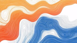 动感渐变波浪抽象艺术图案