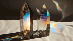 炫彩水晶折射梦幻光芒