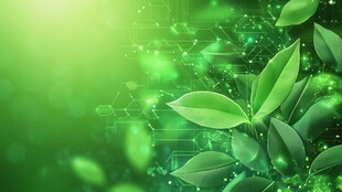 绿意科技风背景图
