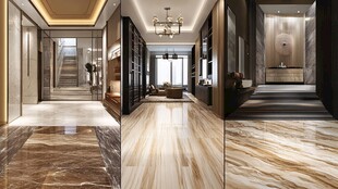 奢华大理石家居走廊设计