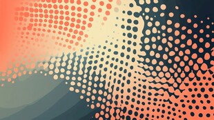 渐变半调点抽象背景图案
