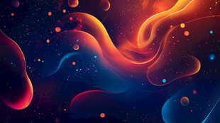 梦幻流体渐变炫彩背景图