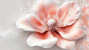 梦幻粉色花卉唯美特写