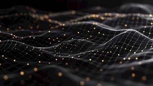 科技感数据波动抽象背景图