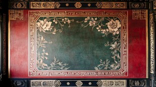 中式古典墙面装饰图案