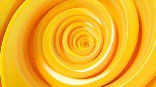黄色螺旋纹理抽象背景图