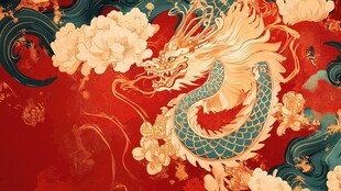 祥龙瑞彩 中式传统美学画面