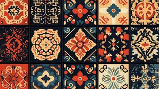 中式传统复古花纹图案集