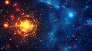 璀璨宇宙梦幻星空景象