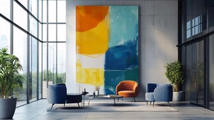 现代简约风艺术客厅空间