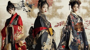 三位古风佳人华服之美