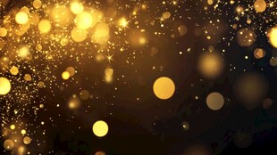 金色光斑梦幻背景图