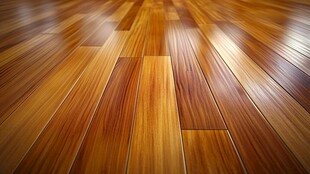 光泽实木地板特写