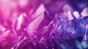 梦幻紫水晶簇特写