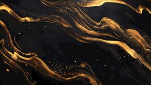 黑金流动线条奢华背景图