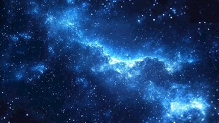 梦幻蓝色璀璨星空背景