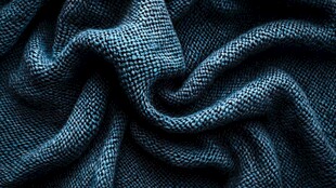 深蓝褶皱纹理织物