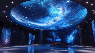 梦幻星空穹顶室内空间