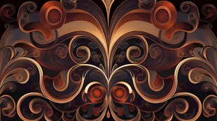 华丽抽象花纹图案设计