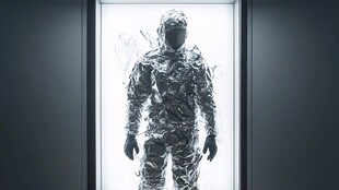 未来感金属质感宇航服形象