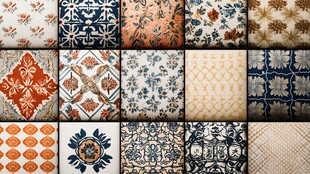 复古风多样花纹图案集合